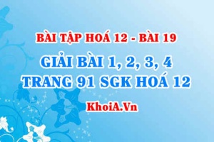 Bài tập Hợp kim: Giải bài 1, 2, 3, 4 trang 91 SGK Hoá 12 bài 19
